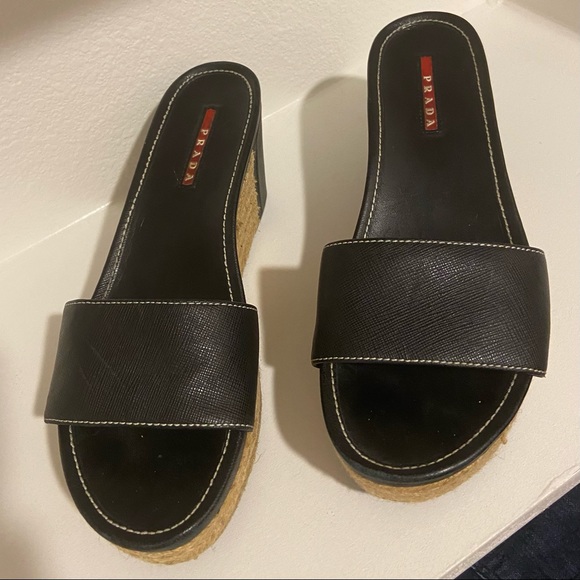 Prada Espadrille Wedges - Picture 3 of 8